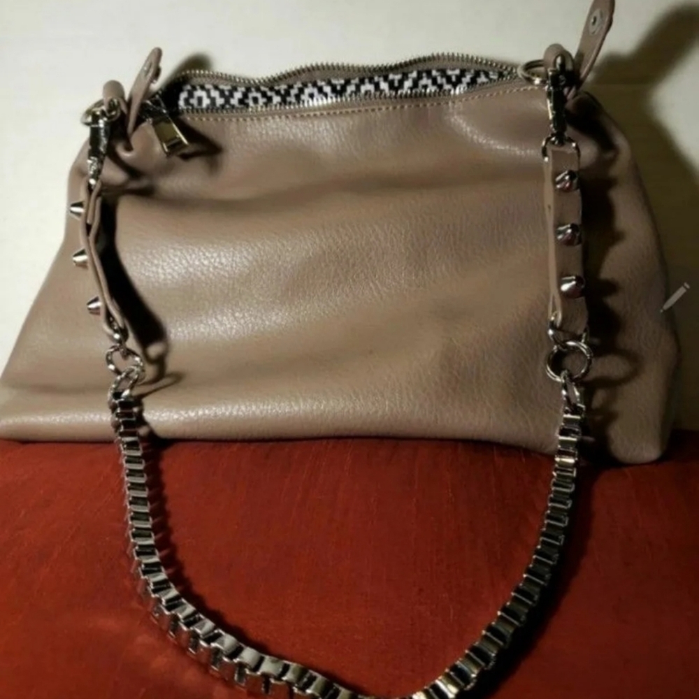 MADISON West Handbag brown chain strap shoulder